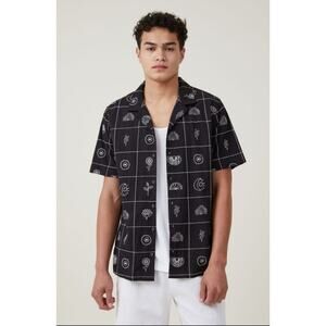 Cotton On Cabana Short Sleeve Easy Shorts Top Set US Men's Top XXL Shorts XL